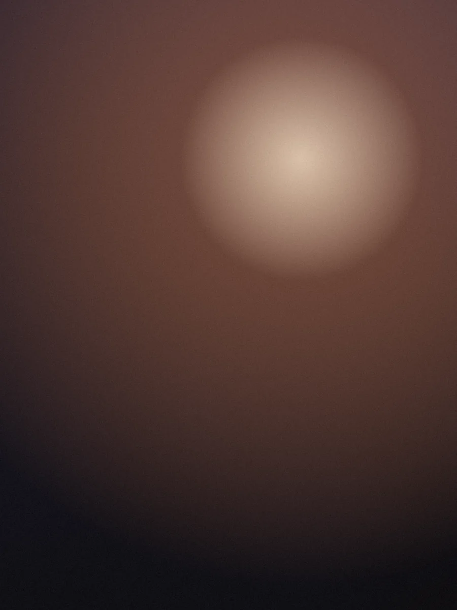 A soft warm glow against a dark background: the night routine